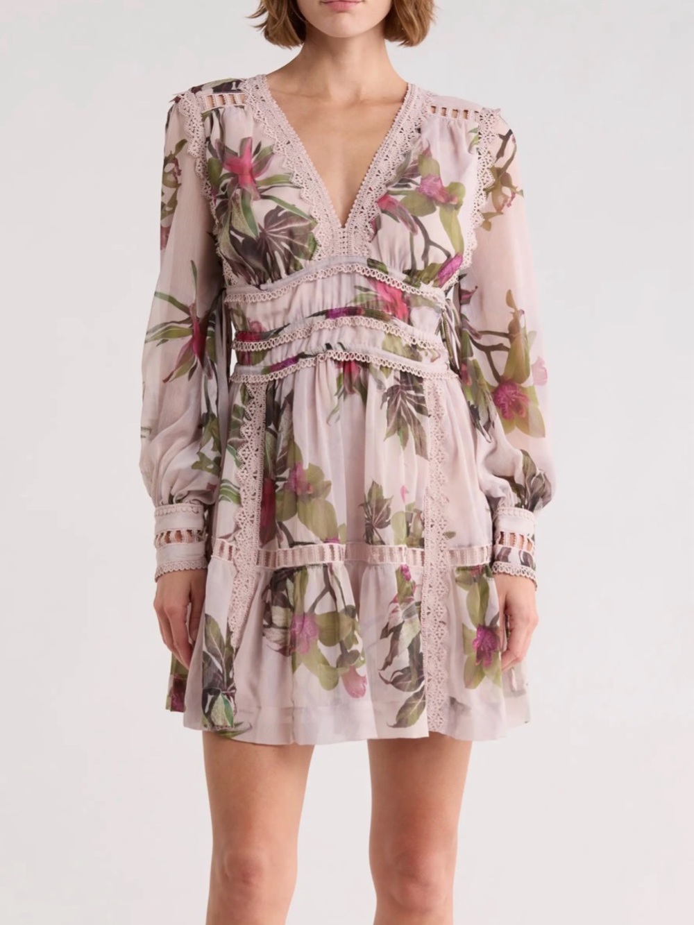 All saints Floral Feminine Dress